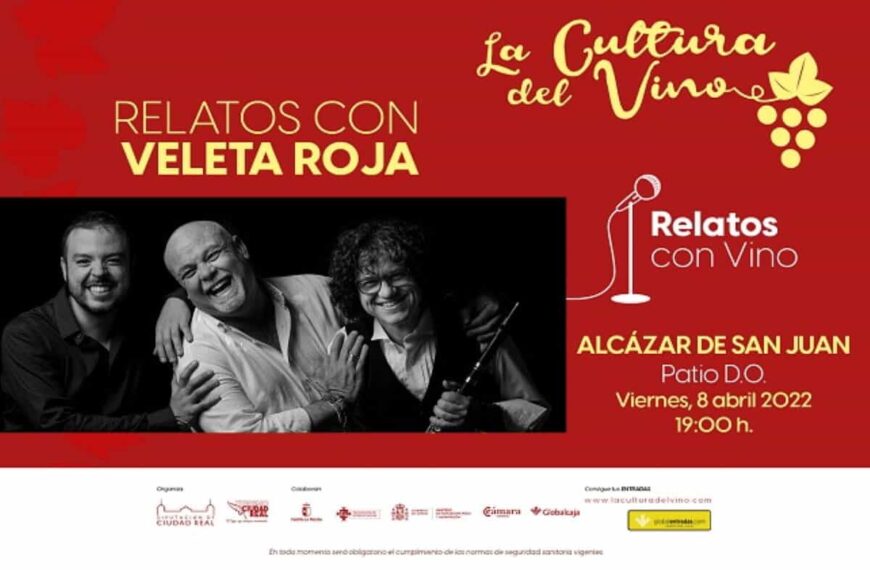 Relatos con “Veleta Roja” dentro de “La Cultura del Vino” el 8 de abril en Alcázar de San Juan