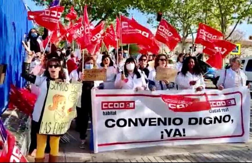 Continúa, “y con más fuerza e impacto”, la Huelga de Ayuda a Domicilio de Ciudad Real