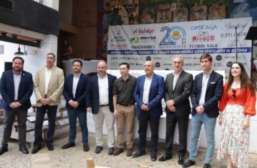 Celebrado el XX aniversario del Manzanares Fútbol Sala Quesos El Hidalgo el pasado sábado en el Hotel El Cruce de Manzanares