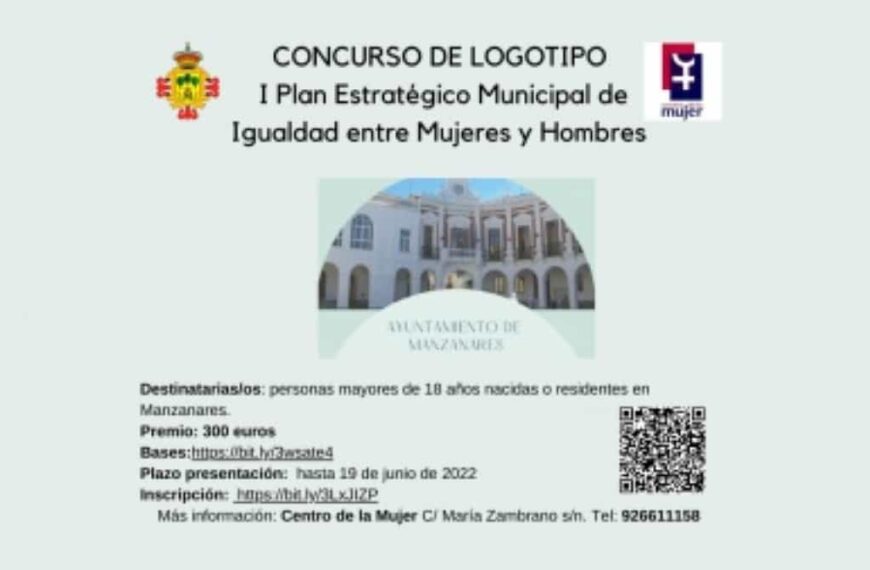 Concurso de  logotipo para el Plan Estratégico Municipal entre Mujeres y Hombres del ayuntamiento de Manzanares