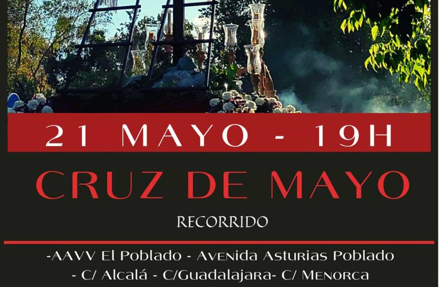 Por las calles del barrio El Poblado de Puertollano pasará este 21 de mayo la Cruz de Mayo de la Asociación Cofrade “El Capirote”