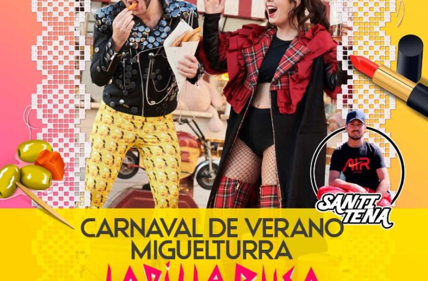 Conciertos gratuitos de “Ladilla Rusa” y “Santi Tena” el sábado 18 de junio y coincidiendo con el «Carnaval de Verano» en Miguelturra
