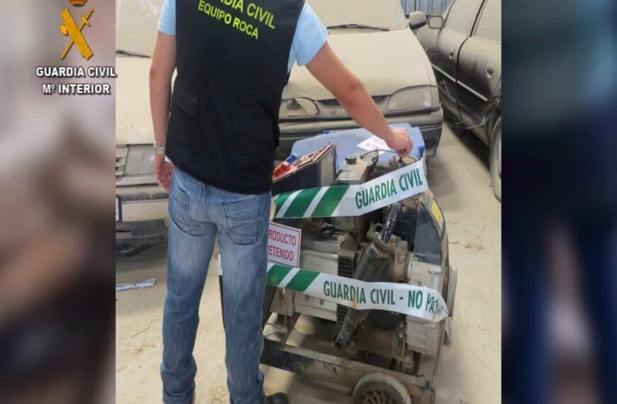 Cinco detenidos como autores de 22 robos en explotaciones agrícolas de La Mancha conquense y Ciudad Real