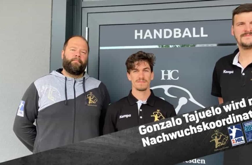 El herenciano Gonzalo Tajuelo ficha como coordinador de jóvenes del HC Elbflorenz Dresden