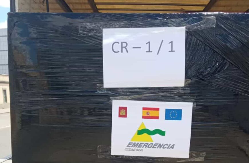 El SCIS de Ciudad Real colabora con material técnico en un convoy español que se enviará a los bomberos de Ucrania