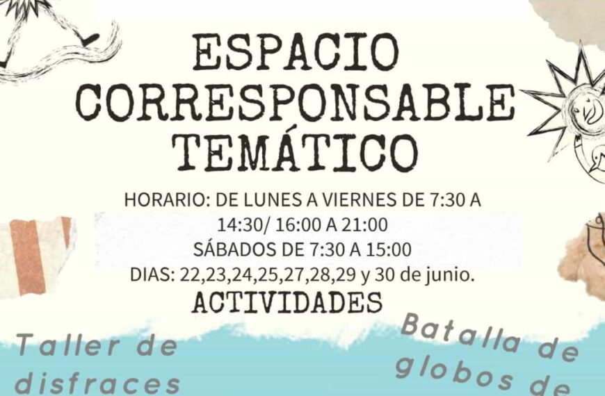 Ampliación del Plan Corresponsables de Puertollano para dar cobertura a las familias los días no lectivos del 22 al 30 de junio