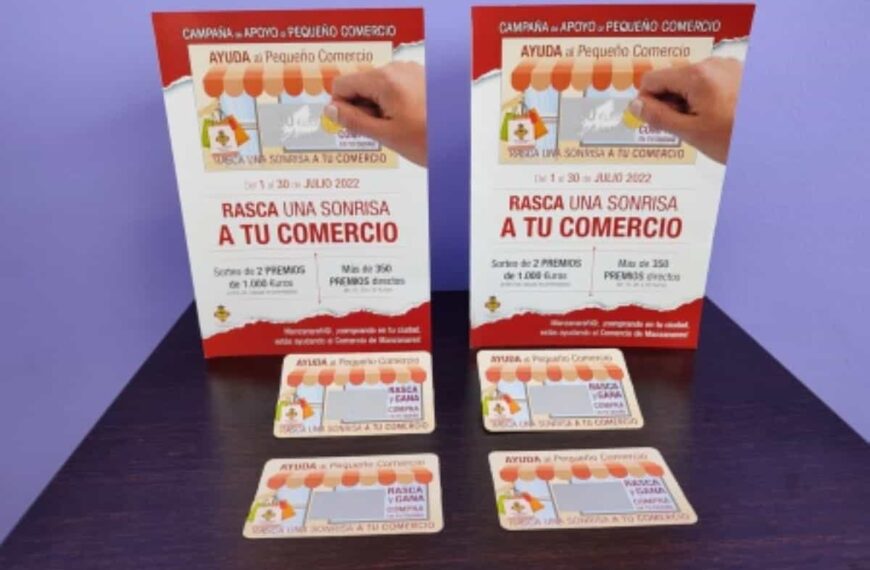 Vuelve durante julio “Rasca una sonrisa a tu comercio” para repartir 8.000 euros en premios a quienes compren en Manzanares
