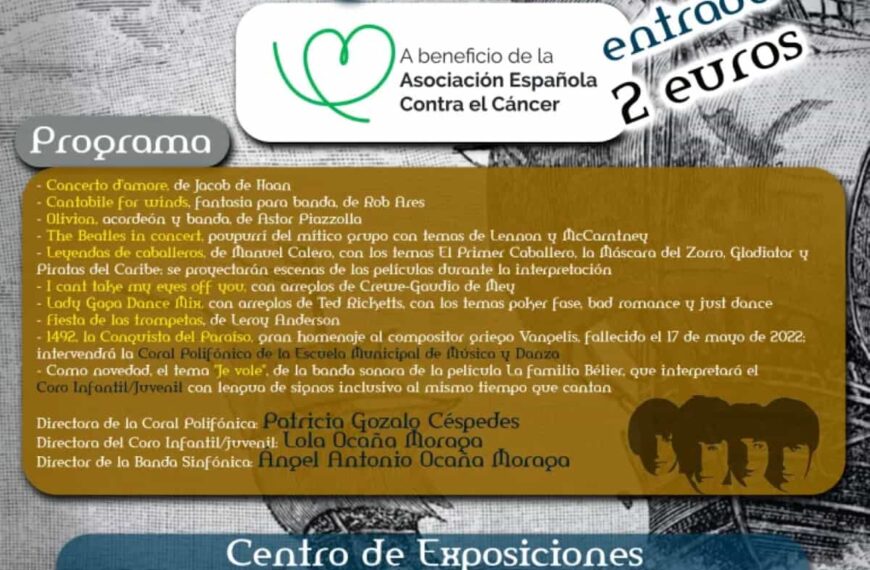 Concierto Solidario de la Escuela Municipal de Música y Danza de Miguelturra el  26 de junio en beneficio de la AECC