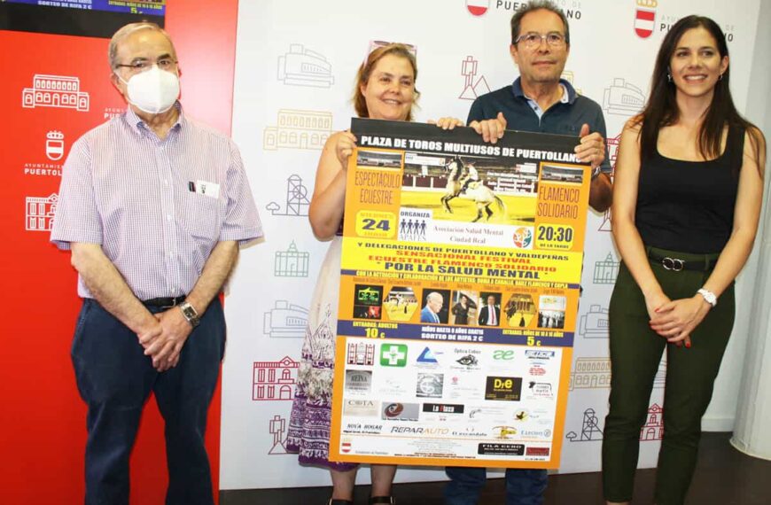 Festival benéfico con espectáculo ecuestre y flamenco de la Asociación de Salud Mental de Ciudad Real el 24 de junio en Puertollano