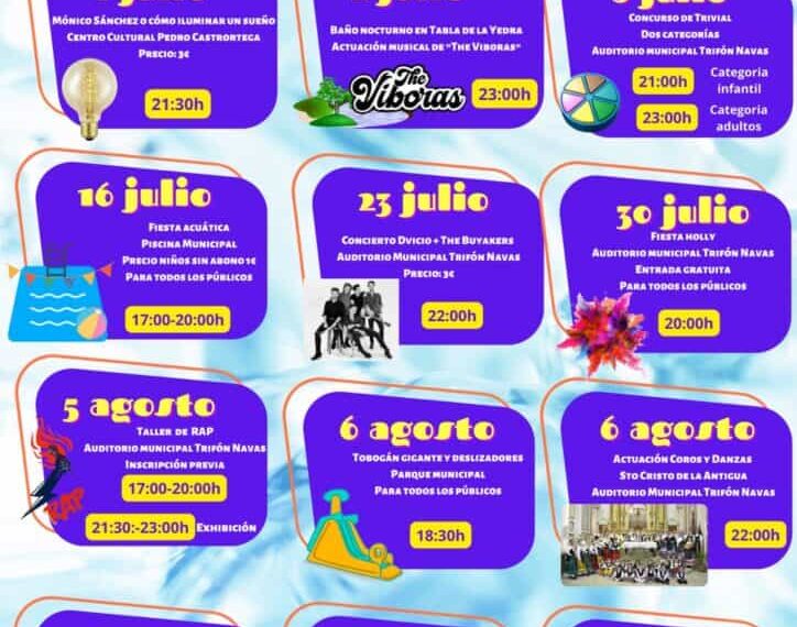 El Ayuntamiento de Piedrabuena programa un verano cultural repleto de música, teatro, talleres y concursos