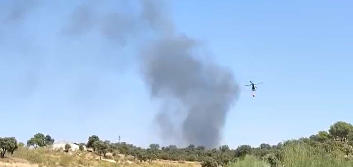 Extinguidos los incendios declarado en el barrio de Azucaica de Toledo y en Montiel (Ciudad Real)