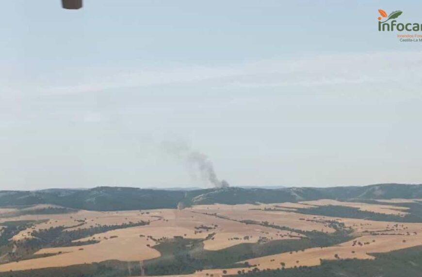 Se declara un incendio en Puebla de Don Rodrigo (Ciudad Real)