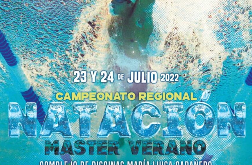 Campeonato Regional de Natación Máster los días 23 y 24 de julio en el complejo María Luisa Cabañero de Puertollano