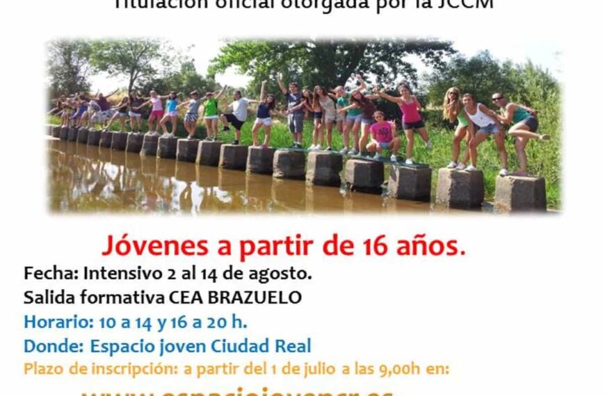 Curso de monitor y monitora de actividades juveniles en Ciudad Real