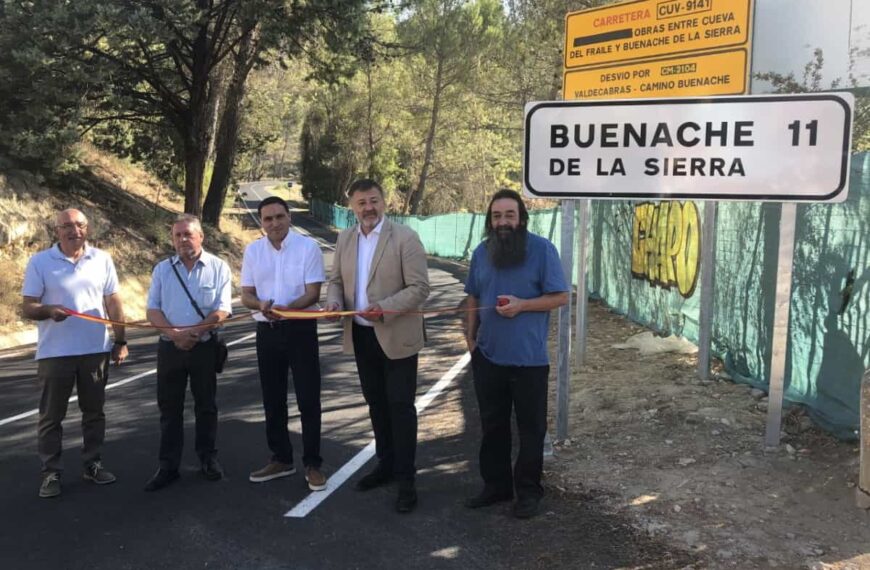 Finalizadas las obras en la CUV-9141 entre Buenache de la Sierra y Cueva del Fraile con una inversión de 625.000 euros