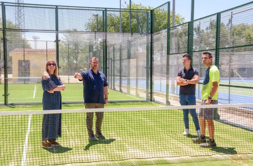 50.000 € invertidos en la renovación integral de 2 nuevas pistas de pádel en la Ciudad Deportiva de Tomelloso