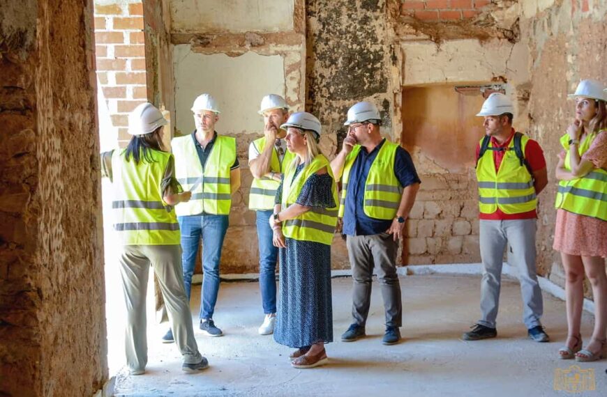 Avanzan las obras en la Casa del Gallego de Tomelloso en lo que será un gran centro de exposiciones y el Museo Marcelo Grande