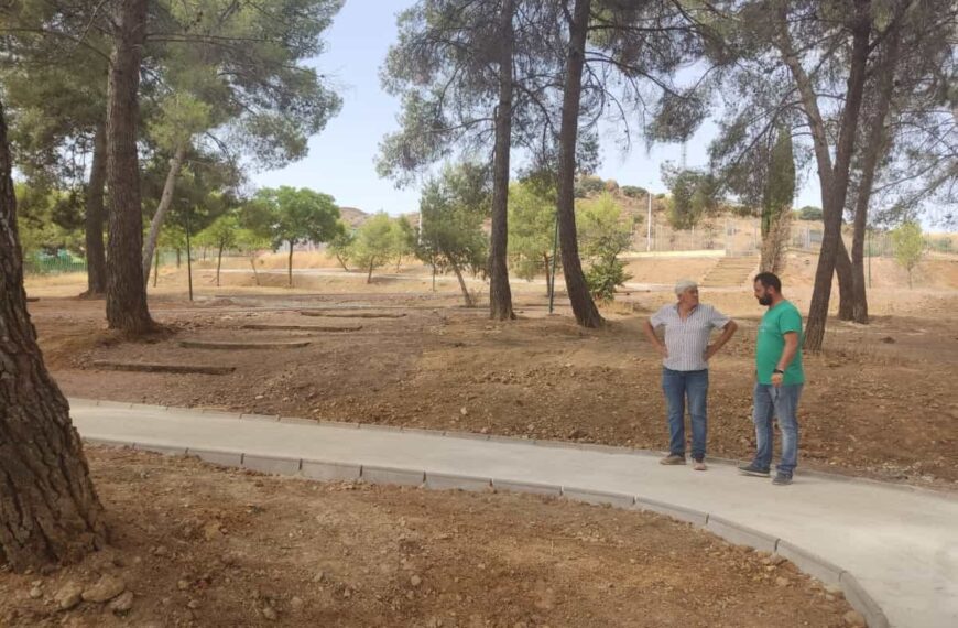Las obras en el Parque de La Rincona de Puertollano tienen prevista su finalización para este mes de agosto