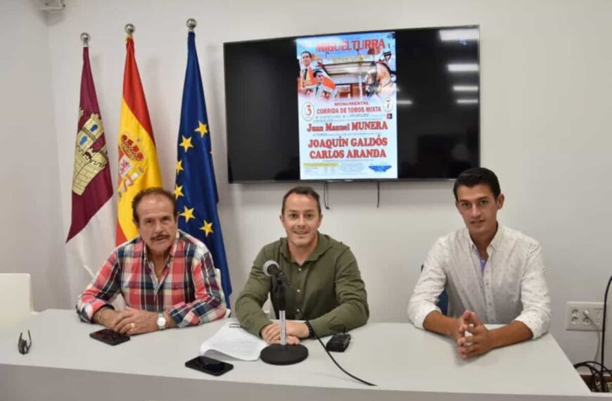 Corrida de toros mixta el 3 de septiembre en el marco de la Feria y Fiestas 2022 de Miguelturra en honor a la Virgen de la Estrella