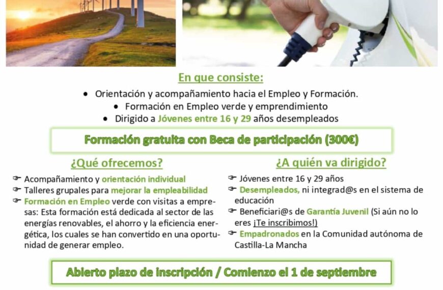 El programa ‘Reactiva’ de Ayuda en Acción y Fundación Iberdrola en Puertollano iniciará segunda fase el próximo septiembre