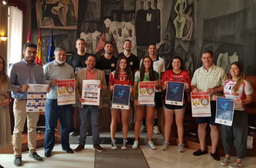 Presentados los trofeos de balonmano masculinos y femeninos que patrocina la Diputación de Ciudad Real en categorías senior y juvenil