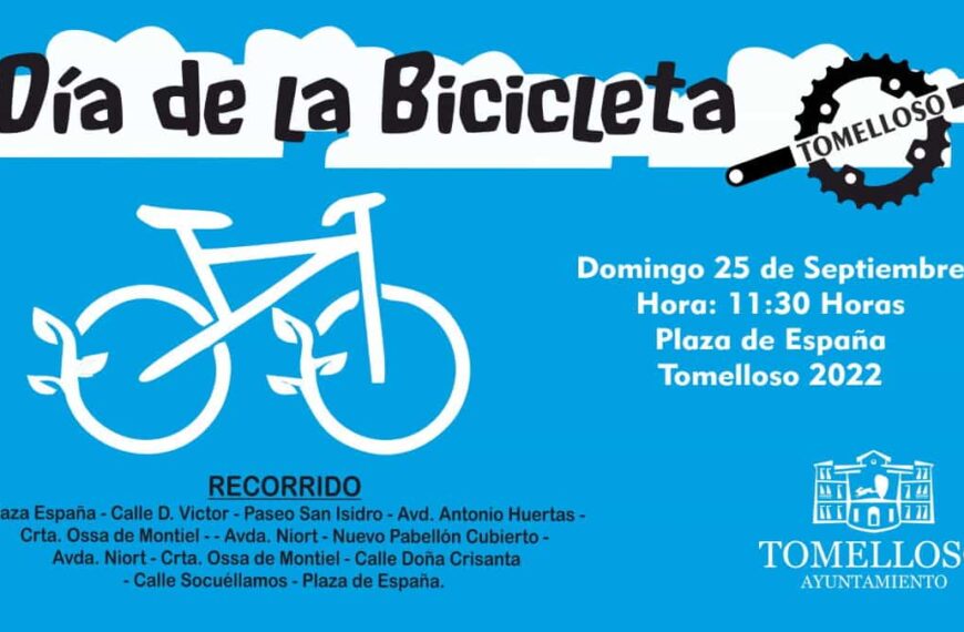 Vuelve el  Día de la Bicicleta a Tomelloso este domingo 25 de septiembre a las 11´30 h. en la plaza de España
