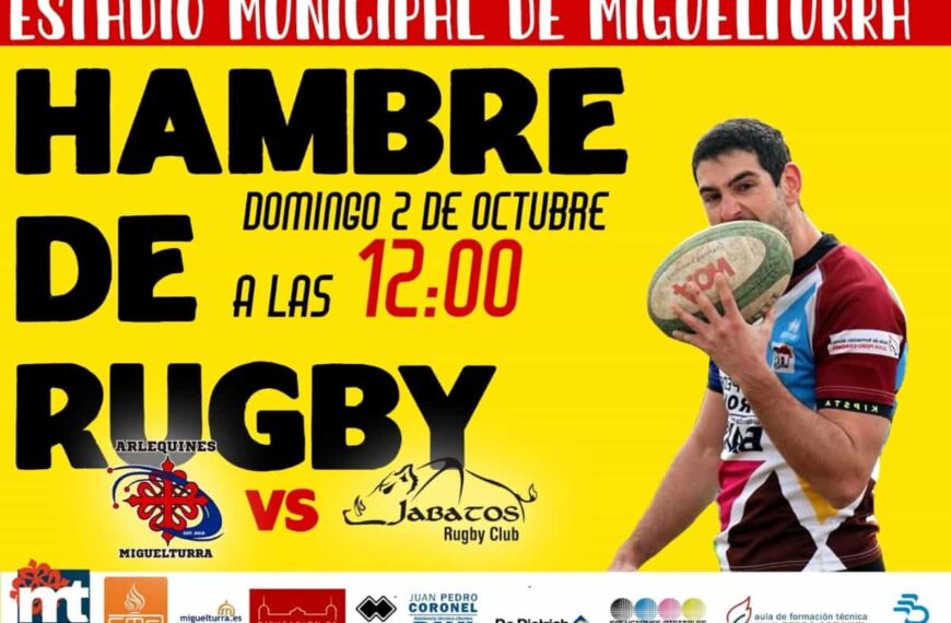 Encuentro amistoso de Arlequines Miguelturra Rugby Club y Jabatos Móstoles Rugby el domingo 2 de octubre en Miguelturra