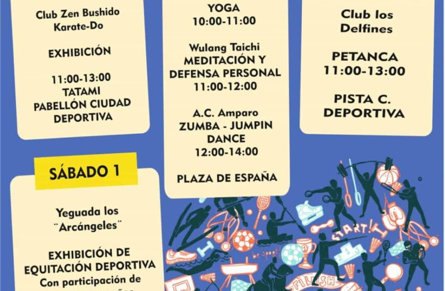 El fin de semana del deporte “Non Stop” este sábado y domingo 1 y 2 de octubre en Tomelloso