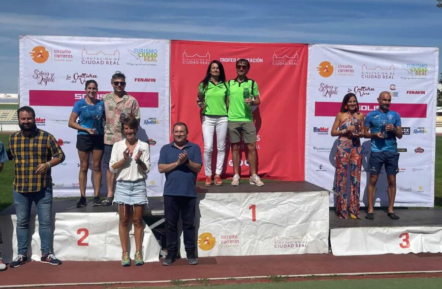 Ganadores del XVIII Media Maratón del Carbón y las Inclusión de Puertollano: Javier Martín y María Victoria García