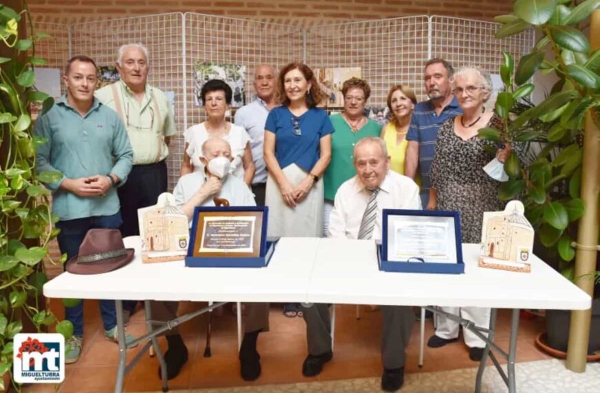Miguelturra rindió homenaje a las personas de más edad de la localidad: Severiano González y José Rodrigo, ambos de 100 años de edad
