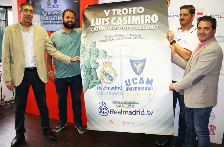 Vendidas todas las entradas al V Trofeo “Luis Casimiro” del 17 de septiembre entre el Real Madrid y Ucam Murcia en el pabellón Antonio Rivilla de Puertollano