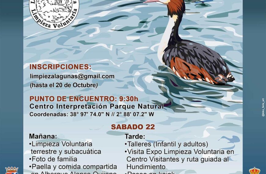 El Ayuntamiento de Argamasilla de Alba colabora en la IX Jornada Voluntaria de Limpieza de las Lagunas de Ruidera