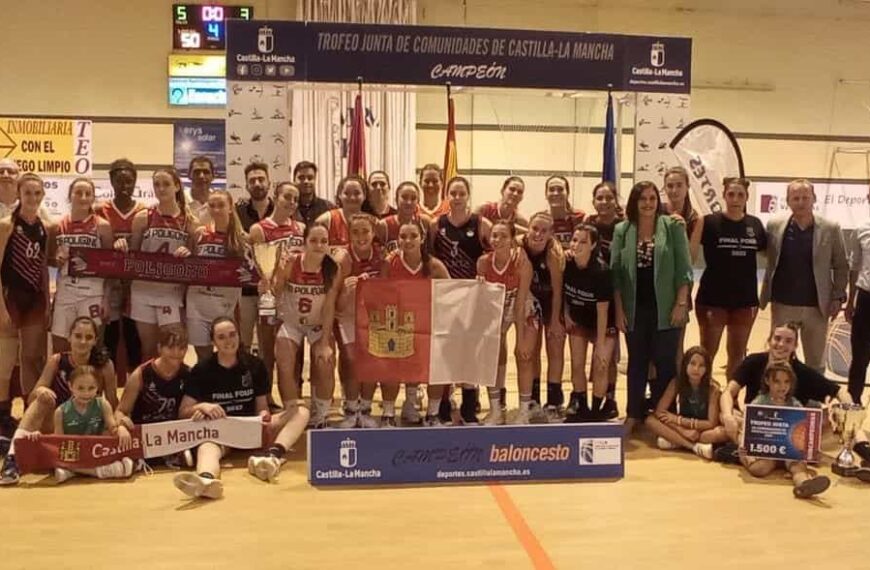 El Gobierno regional felicita al CB Polígono por haberse proclamado campeón del Trofeo Junta de Comunidades de baloncesto femenino