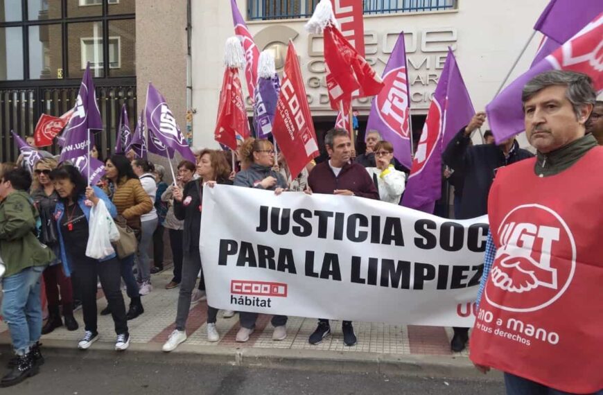 La protesta de las limpiadoras por un salario "digno" llega a Guadalajara, donde 3.500 trabajadoras esperan mejoras