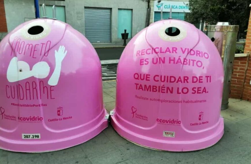 Presentada la campaña “Recicla vidrio por ellas” para reciclar envases de vidrio, cuidar el medioambiente y contribuir a la prevención del cáncer de mama en Miguelturra