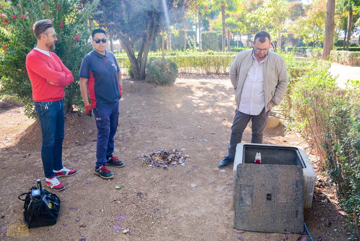 Por finalizar la digitalización completa de los sistemas de riego del parque de la Constitución de Tomelloso que ahora se podrán telegestionar