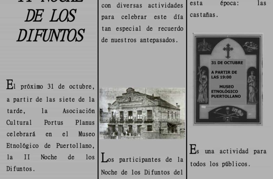 II Noche de los Difuntos gratuita en la tarde-noche del 31 de octubre en el Museo Etnológico de Puertollano