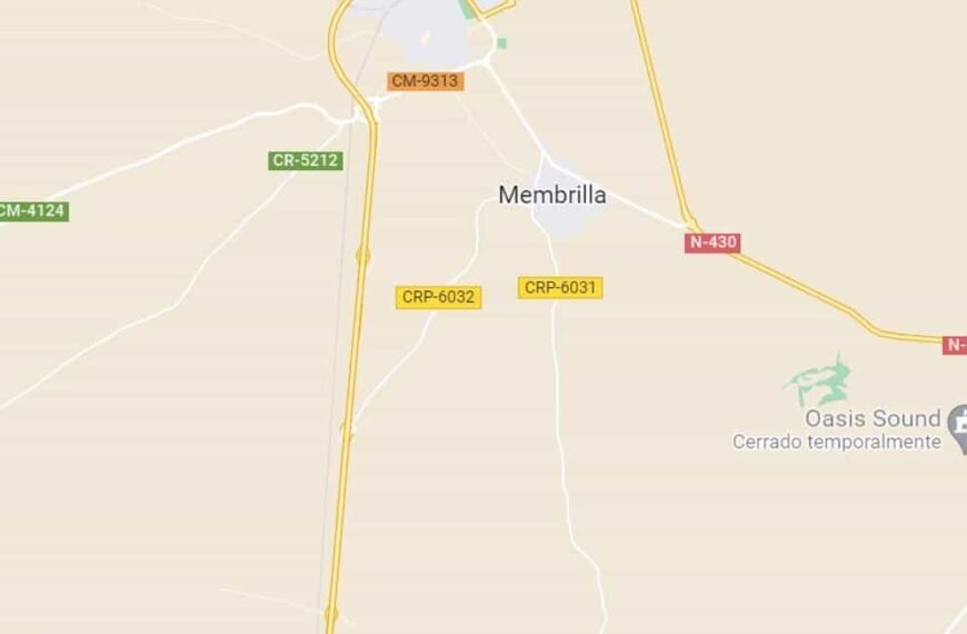 Herido grave un menor de 13 años tras chocar con su bicicleta contra un autobús en Membrilla (Ciudad Real)