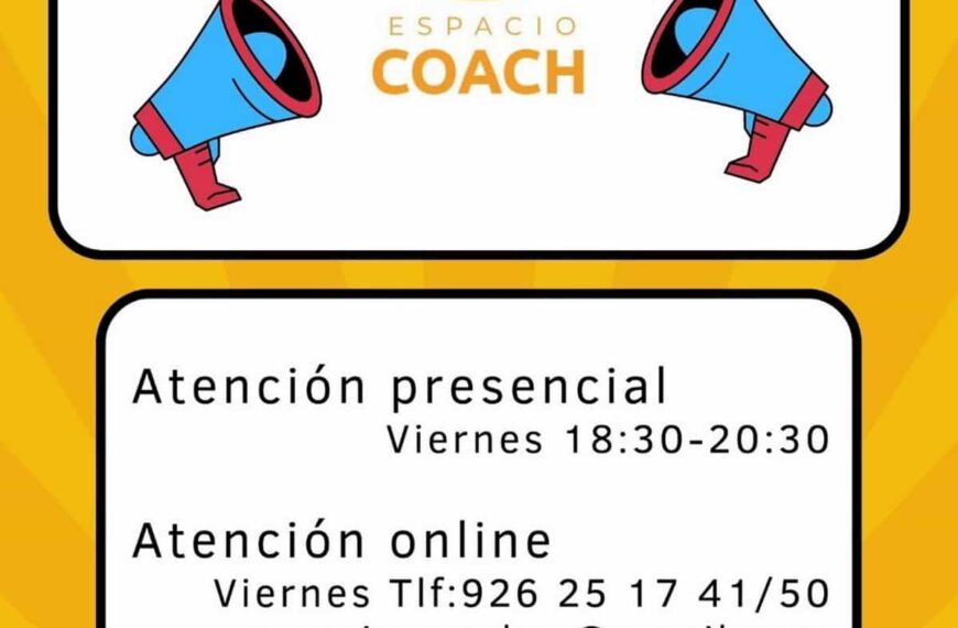 Espacio Coach del Espacio Joven de Ciudad Real del 14 de octubre al 16 de diciembre