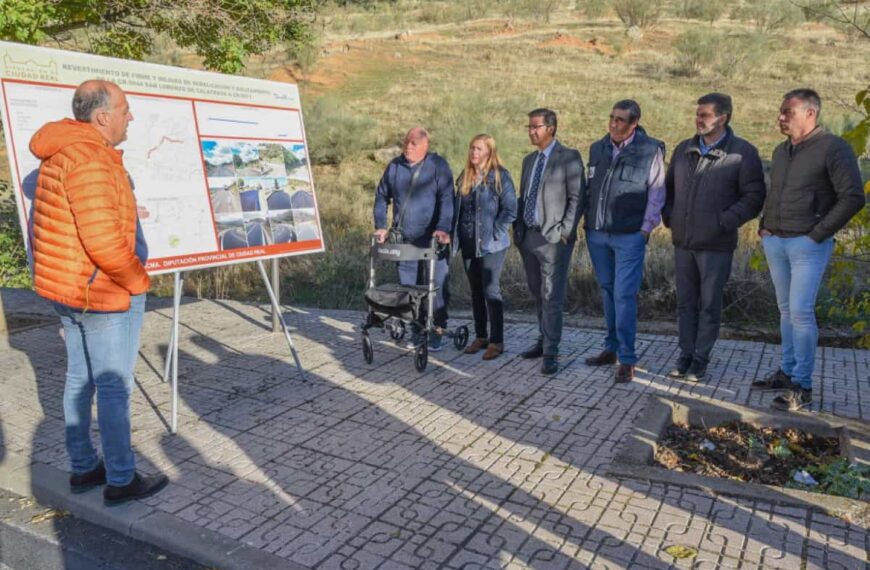 Inaugurado el tramo de carretera CR-5044 hasta la CR- 5011 en San Lorenzo de Calatrava con una inversión cercana al millón y medio de euros