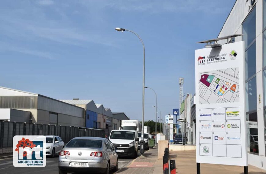 Instalados 6 tótems donde figuran las empresas situadas en el polígono industrial “La Estrella” de Miguelturra