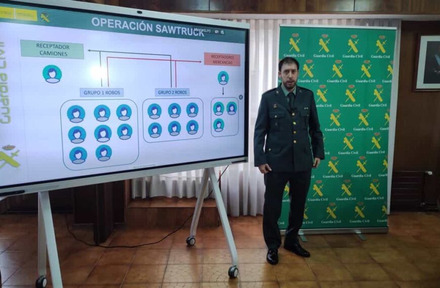 Cae una banda que robó camiones y mercancías en 12 provincias, alguna de C-LM, para después venderla