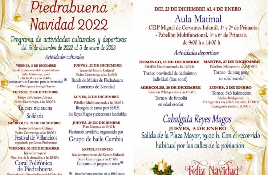 Piedrabuena recibe este año la Navidad con un completo programa de actividades