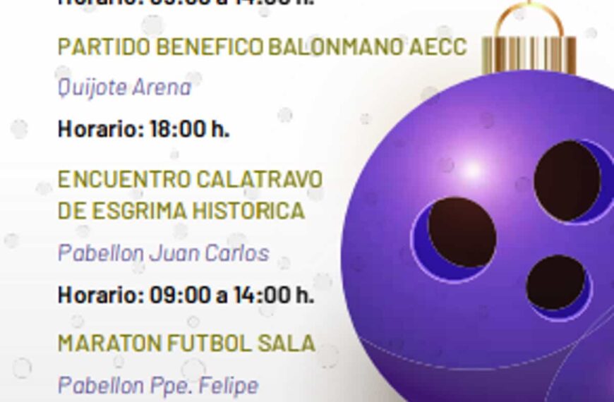 Actividades deportivas en Ciudad Real de la programación navideña del ayuntamiento de la ciudad en enero 2023