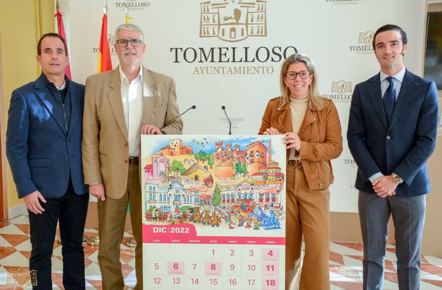 La página del mes de diciembre del calendario 2022 de Soliss dedicada a Tomelloso