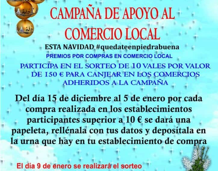Concurso de escaparates y campaña de compras para fomentar el comercio local de Piedrabuena en Navidad
