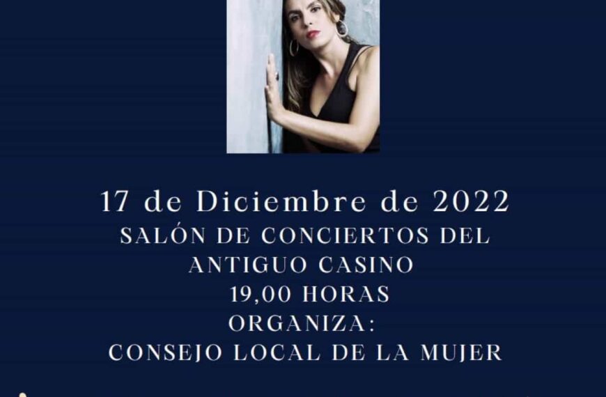 Concierto de Lourdes Pastor el sábado 17 de diciembre en el Salón de Conciertos del Antiguo Casino de Ciudad Real