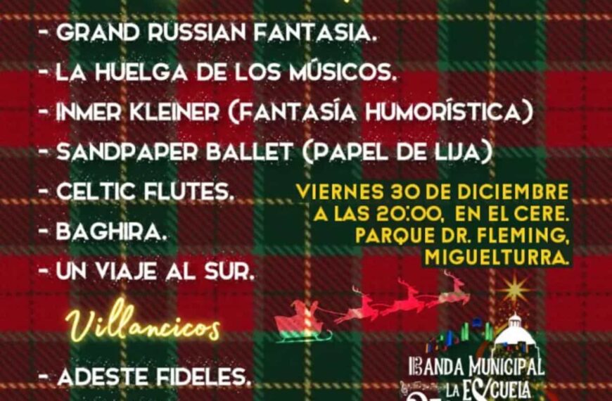 Gala Benéfica de Navidad de la Banda Municipal, Coro Juvenil y Coral Polifónica el  30 de diciembre de 2022 en el CERE de Miguelturra