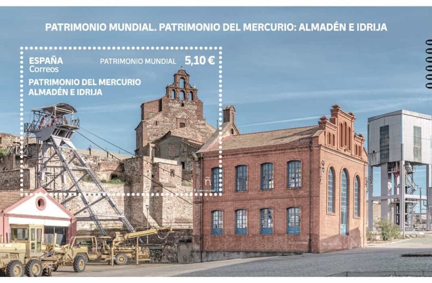 Correos presenta un sello de la serie ‘Patrimonio Mundial’ dedicado a ‘Patrimonio del Mercurio Almadén e Idrija’