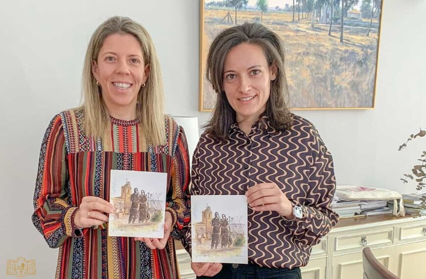 Una acuarela “Las Terreras” de la artista Lucía Martínez ilustra la tarjeta que felicitará la Navidad 2022 a los vecinos y vecinas de Tomelloso